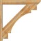 Ekena Millwork Merced Slat Rough Sawn Outlooker, Western Red Cedar, 6"W x 40"D x 40"H OUT06X40X40MRC06RWR - alternate 4